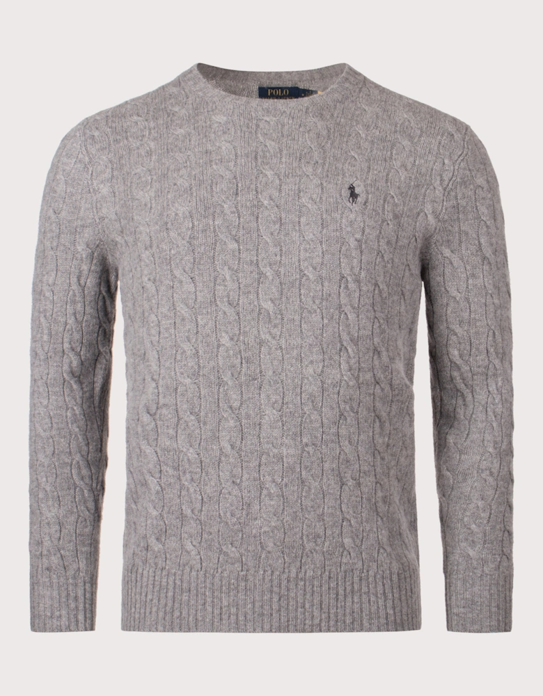 Cashmere Blend Cable Knit Jumper
