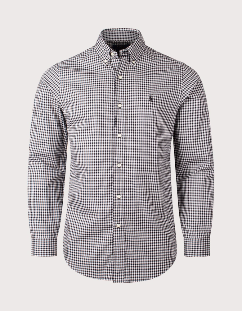 Custom Fit Plaid Twill Shirt