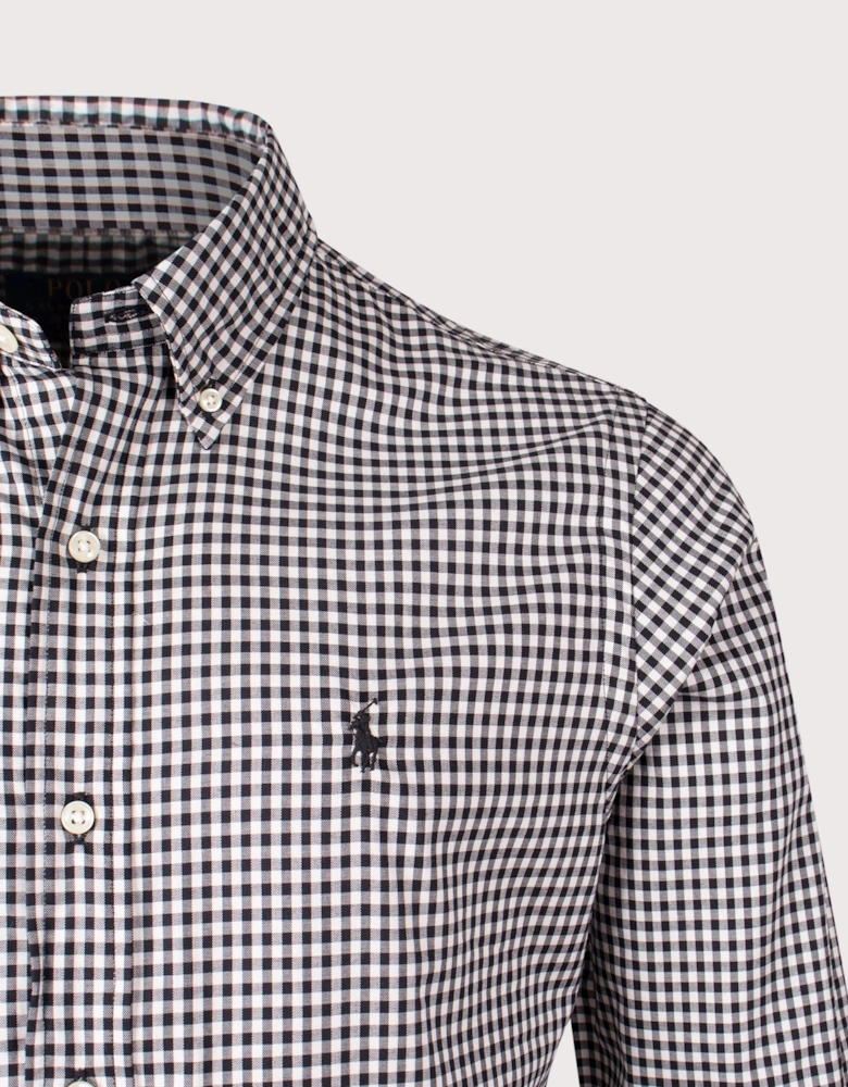 Custom Fit Plaid Twill Shirt