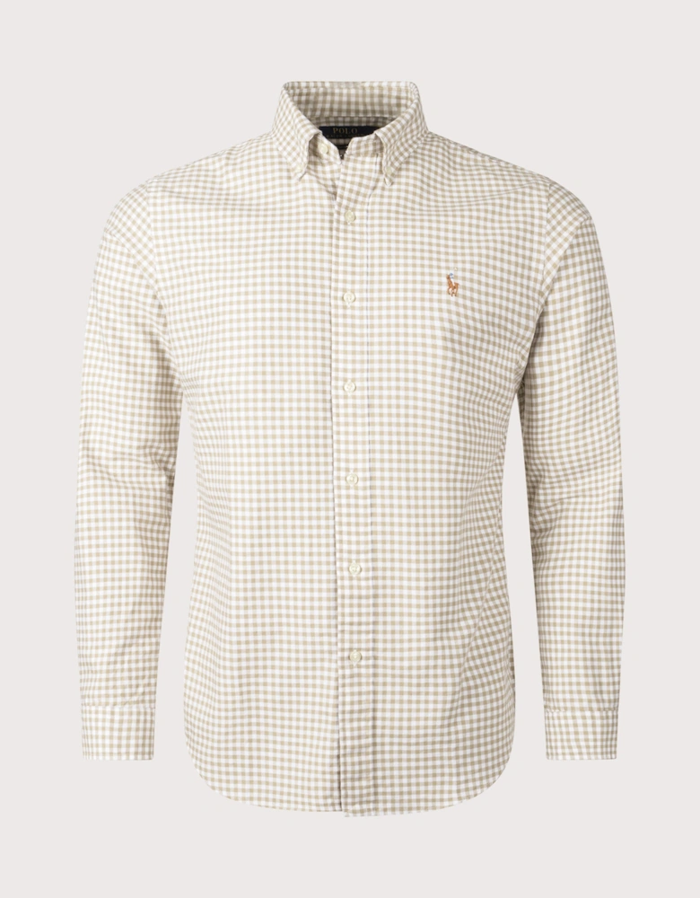 Custom Fit Gingham Oxford Shirt