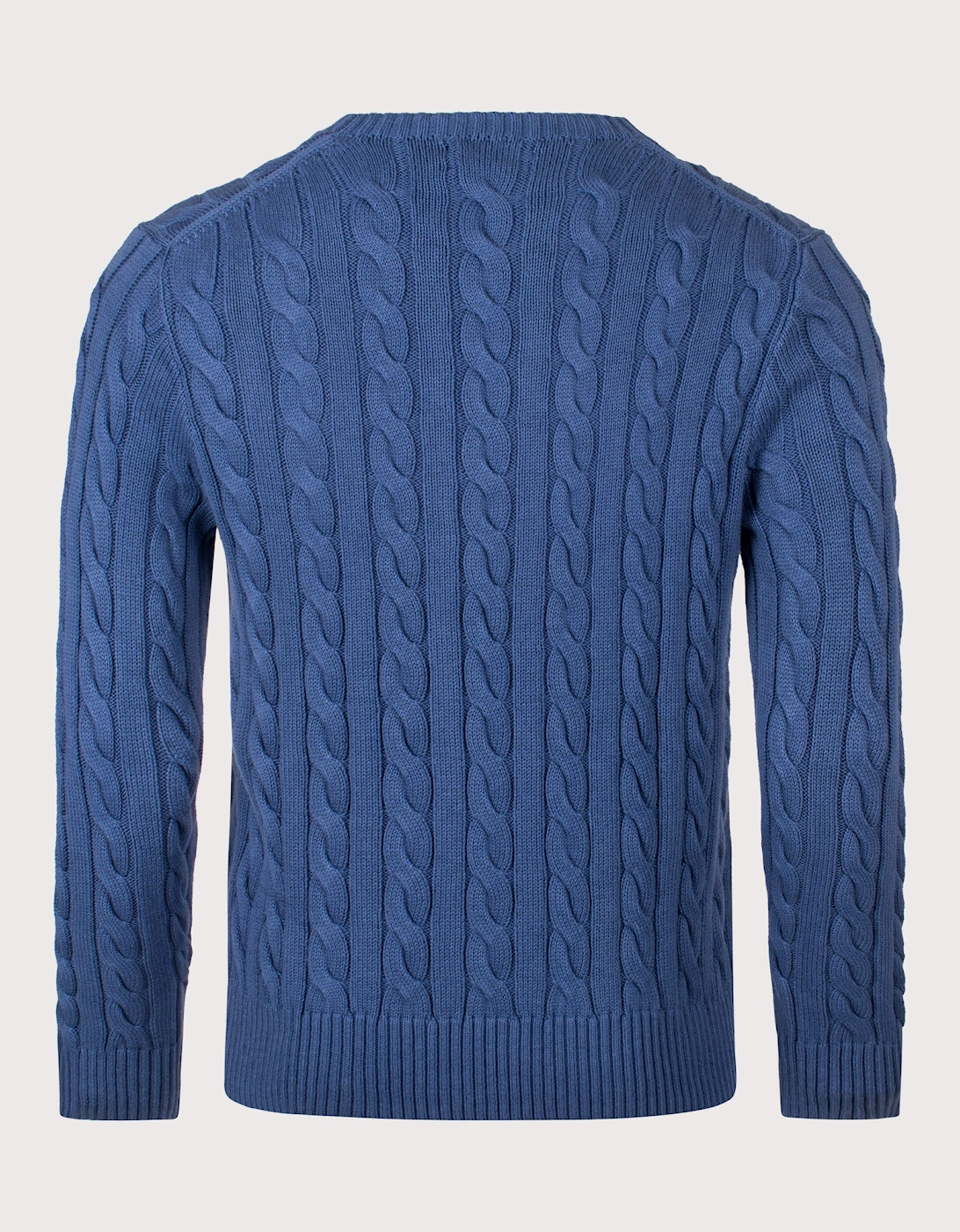Cable-Knit Garment-Dyed Cotton Jumper