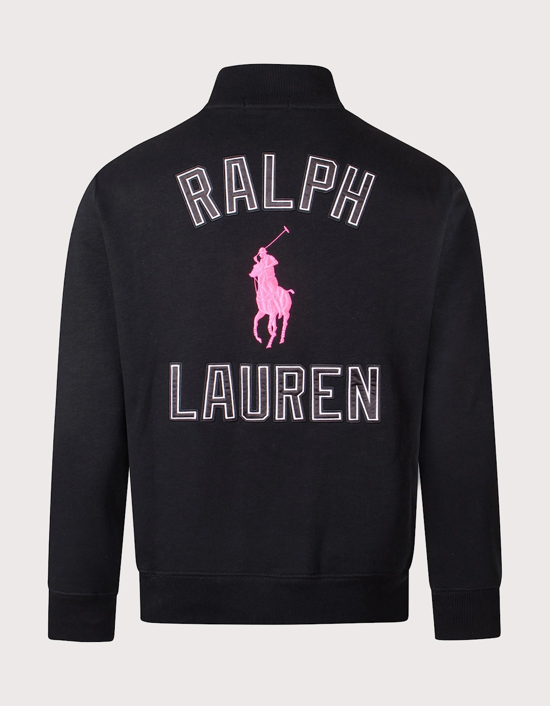 Relaxed Fit Pink Pony Quarter Zip Sweatshirt, 4 of 3