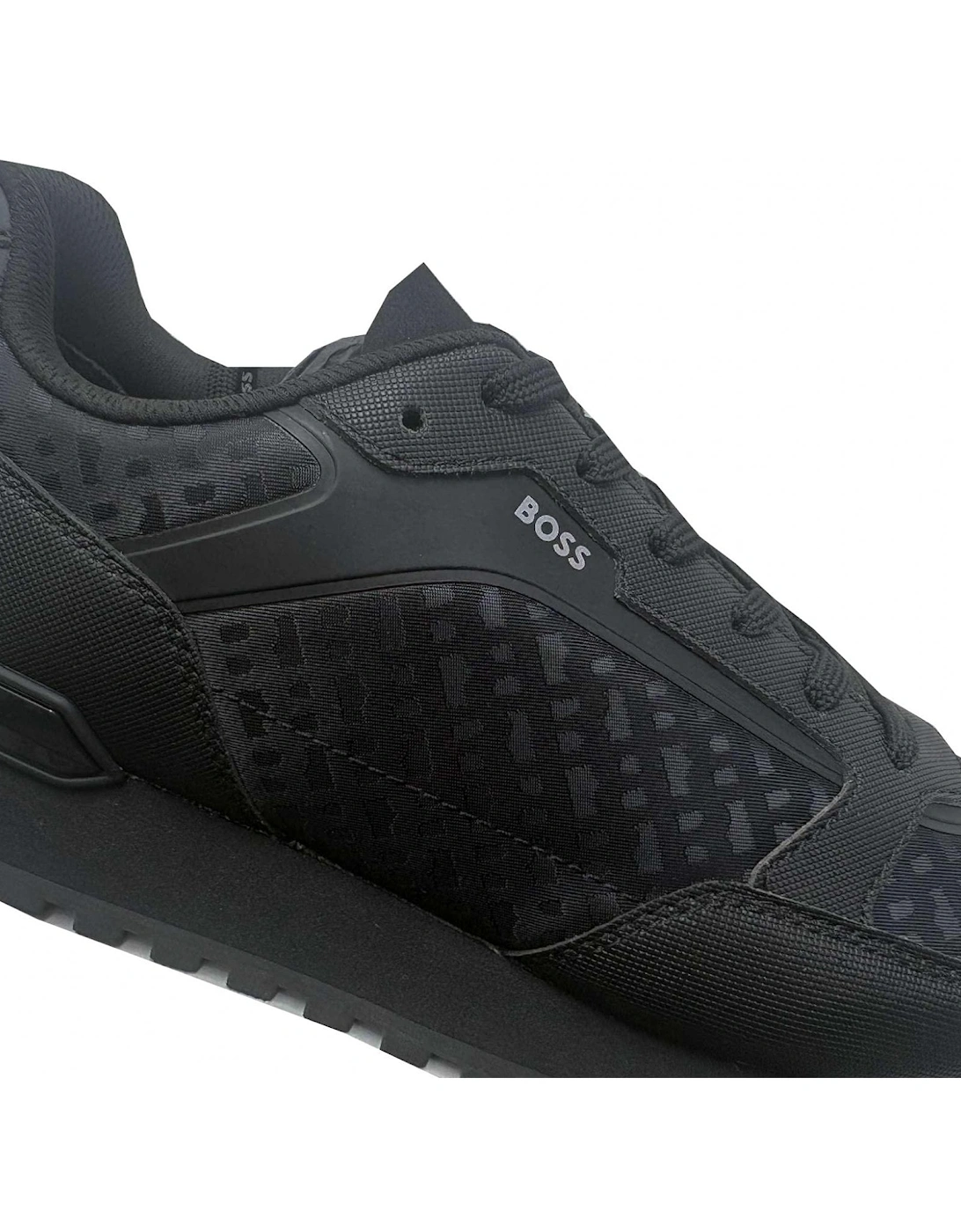 men's Parkour Runn Black Monogram Trainers