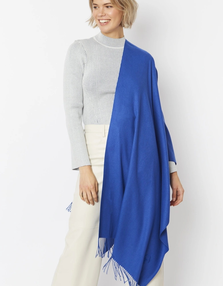 Blue Cashmere Blend Scarf