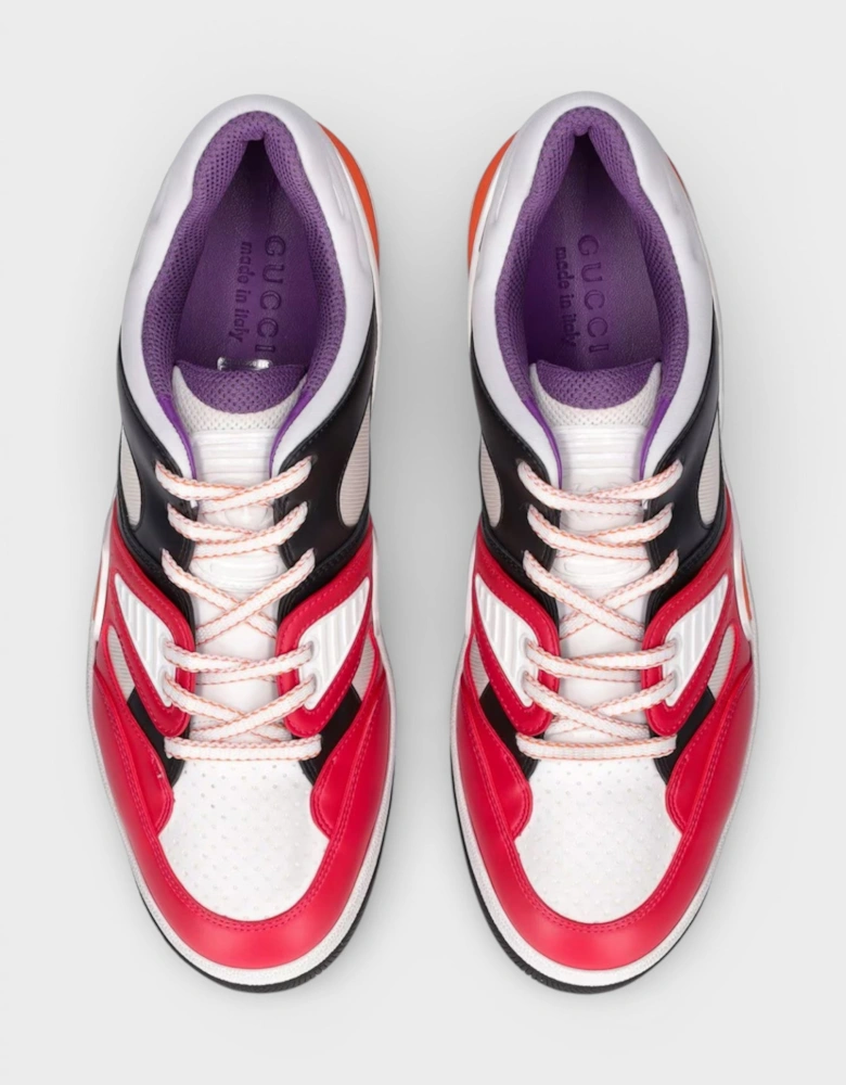 Basket Low Top Sneakers Red White