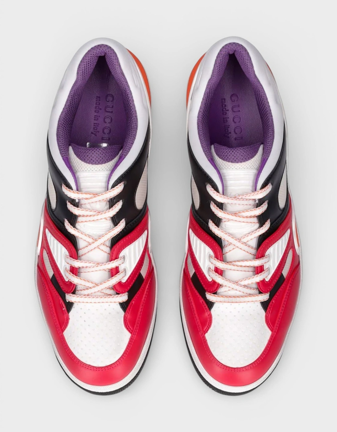 Basket Low Top Sneakers Red White