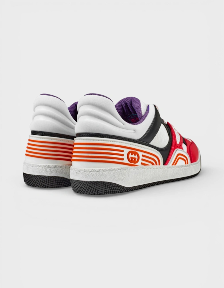 Basket Low Top Sneakers Red White