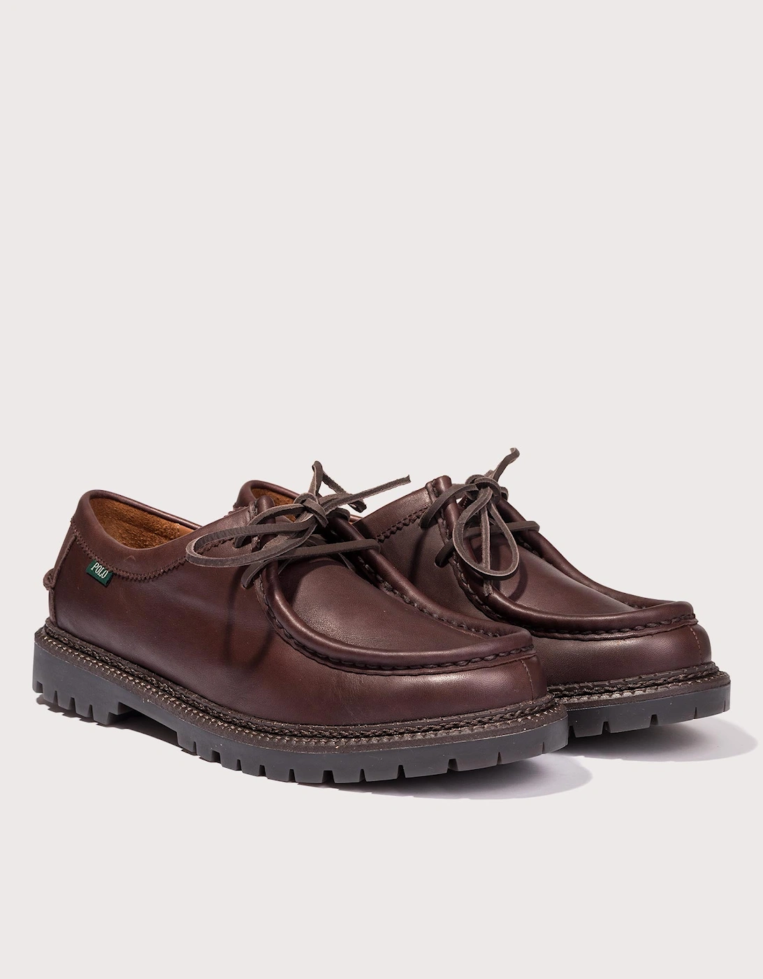 Jett Lug-Sole Leather Moc-Toe Shoes