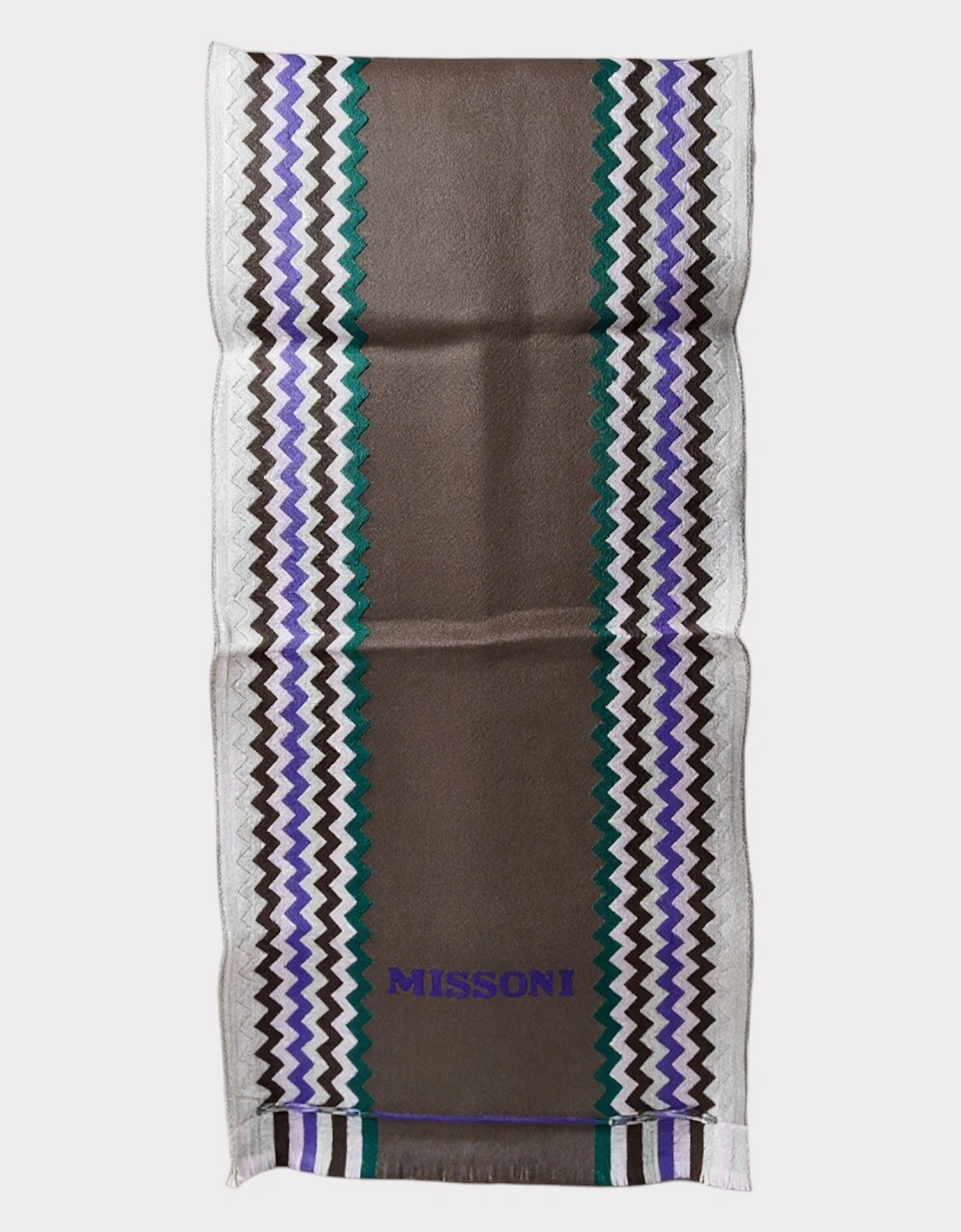 ZigZag Logo Scarf Grey Purple