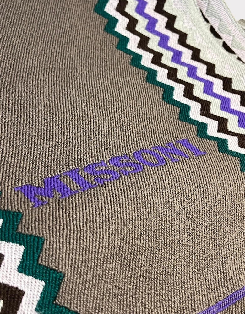 ZigZag Logo Scarf Grey Purple