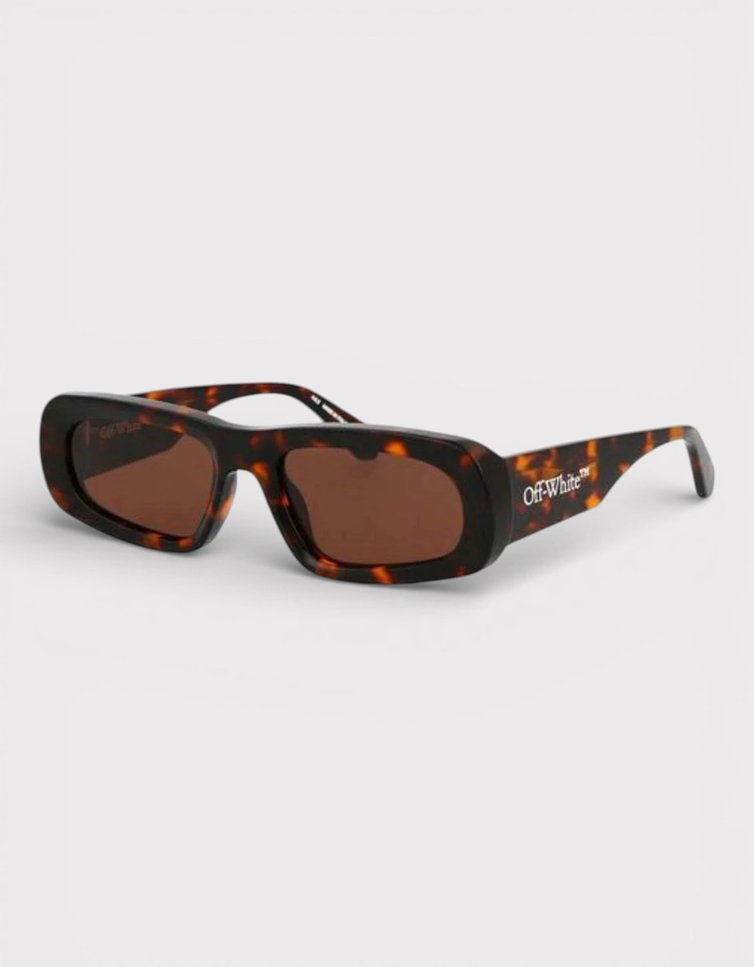Off-White Women's White/Brown Off- Austin Sunglasses Havana - Size: O/S