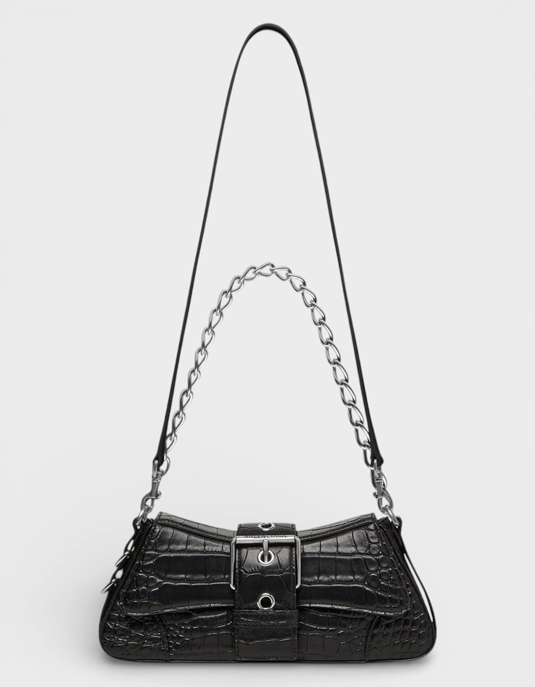 Lindsay Leather Shoulder Bag Black, 9 of 8