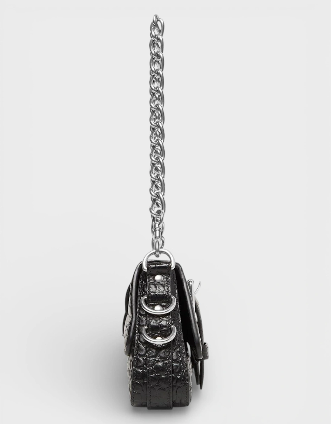 Lindsay Leather Shoulder Bag Black