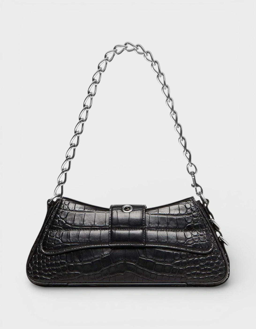 Lindsay Leather Shoulder Bag Black