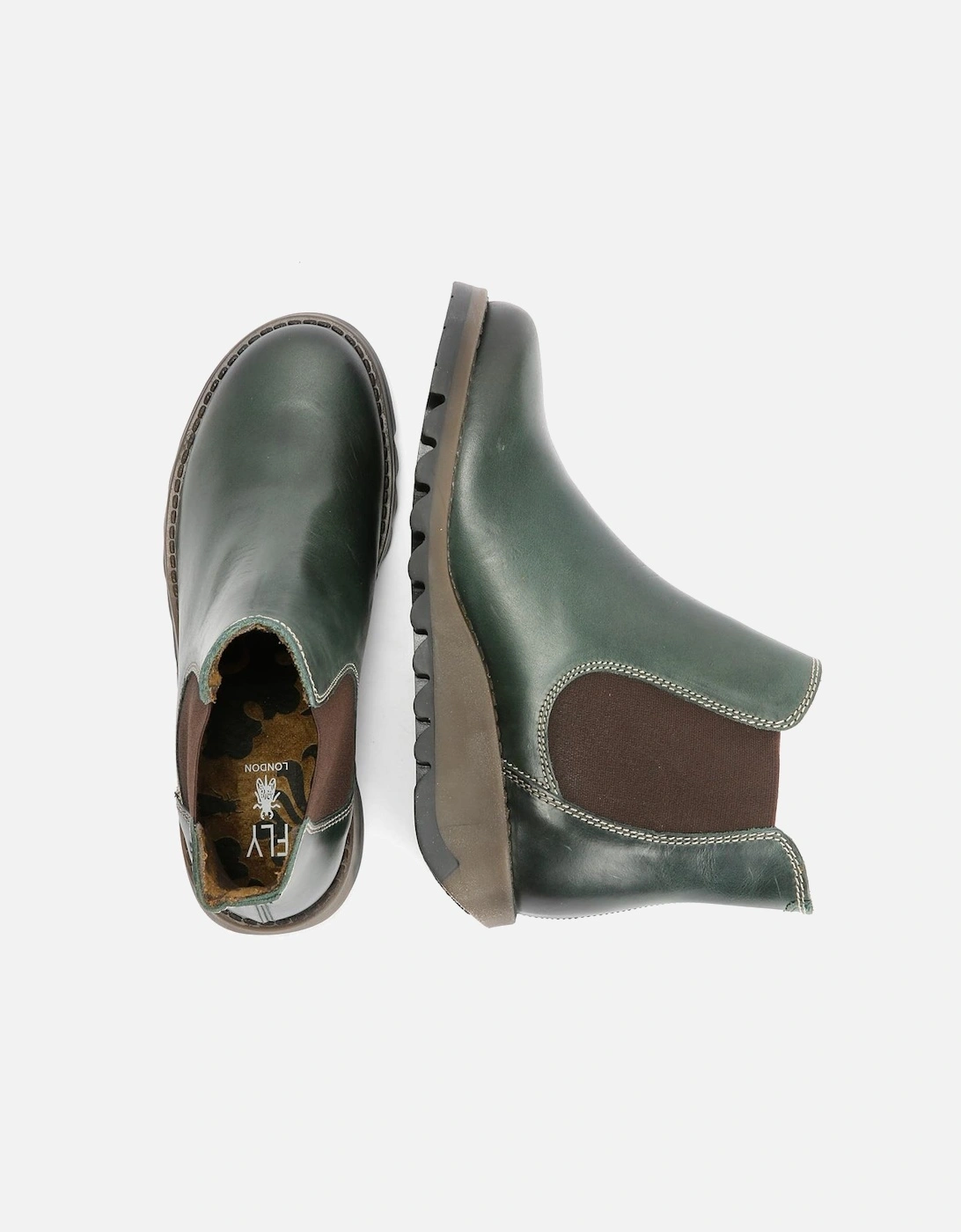 Salv Leather Women's Petrol Boots