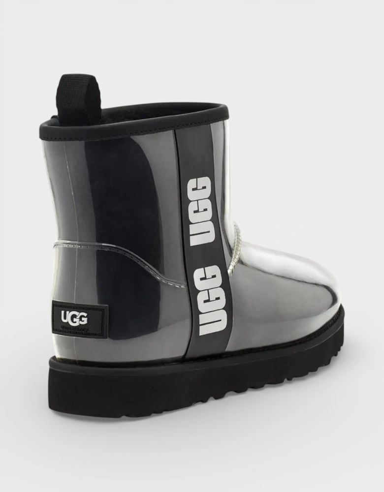 Womens Classic Clear Mini Boot Black