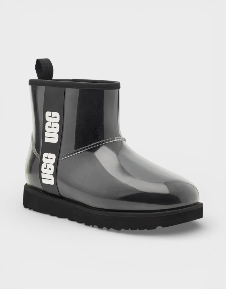 Womens Classic Clear Mini Boot Black