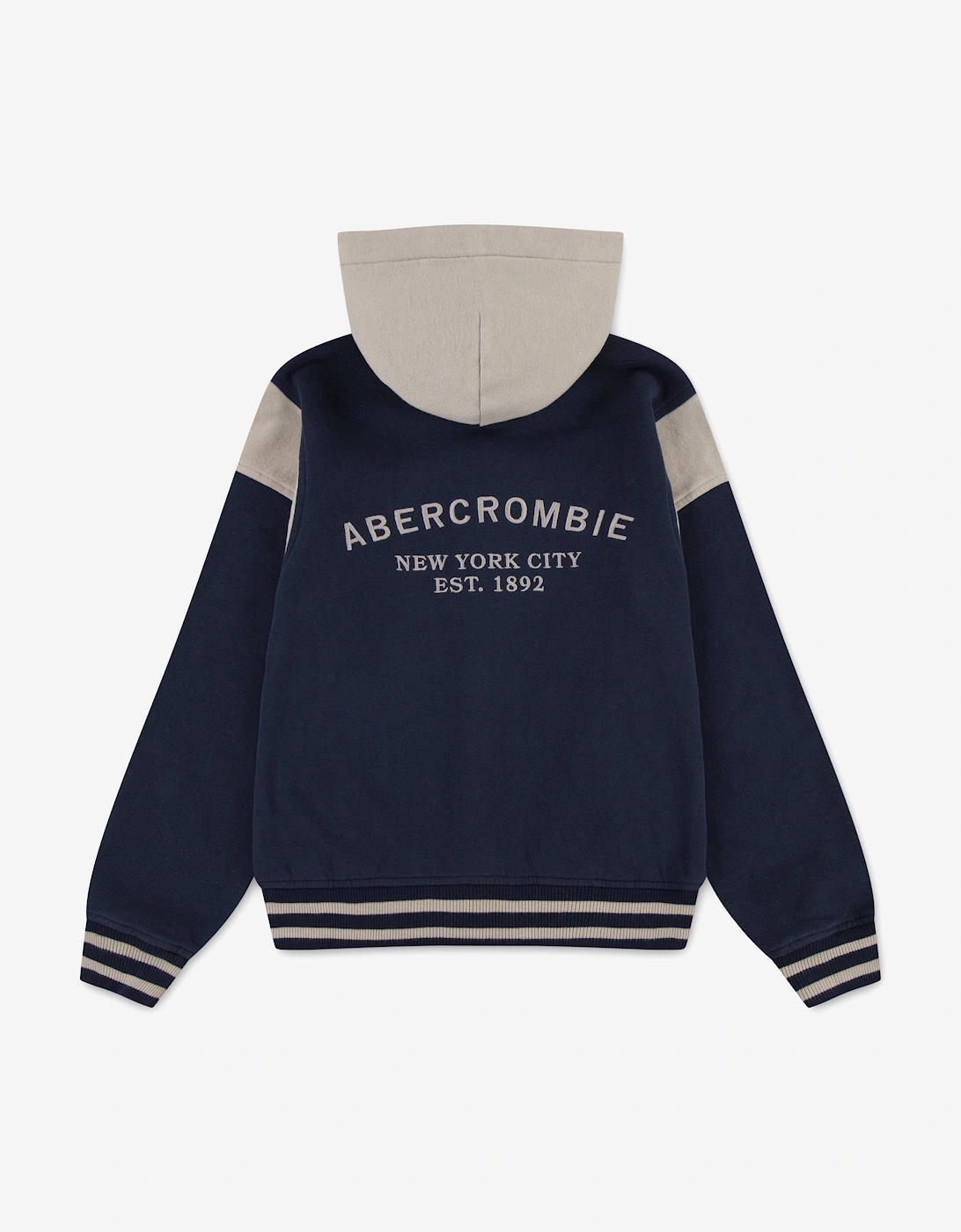 Boys Fleece Hooded Bomber in Blue