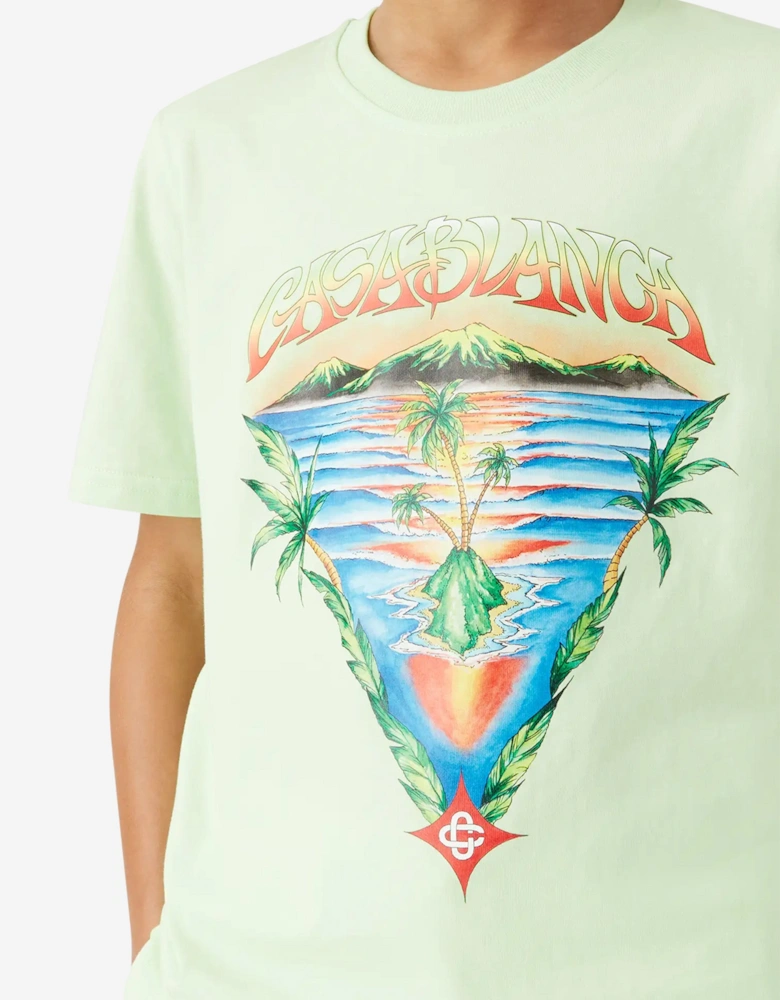 Kids Innocence Triangle T-Shirt in Green