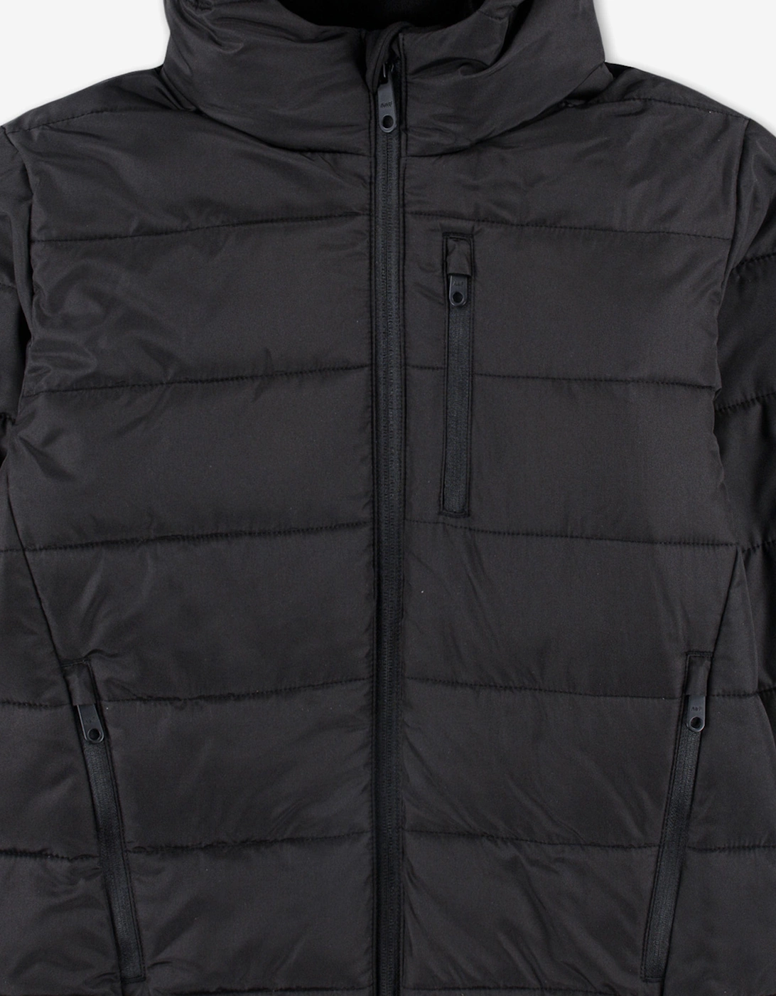 Boys Midweight Puffer Jacket on Black