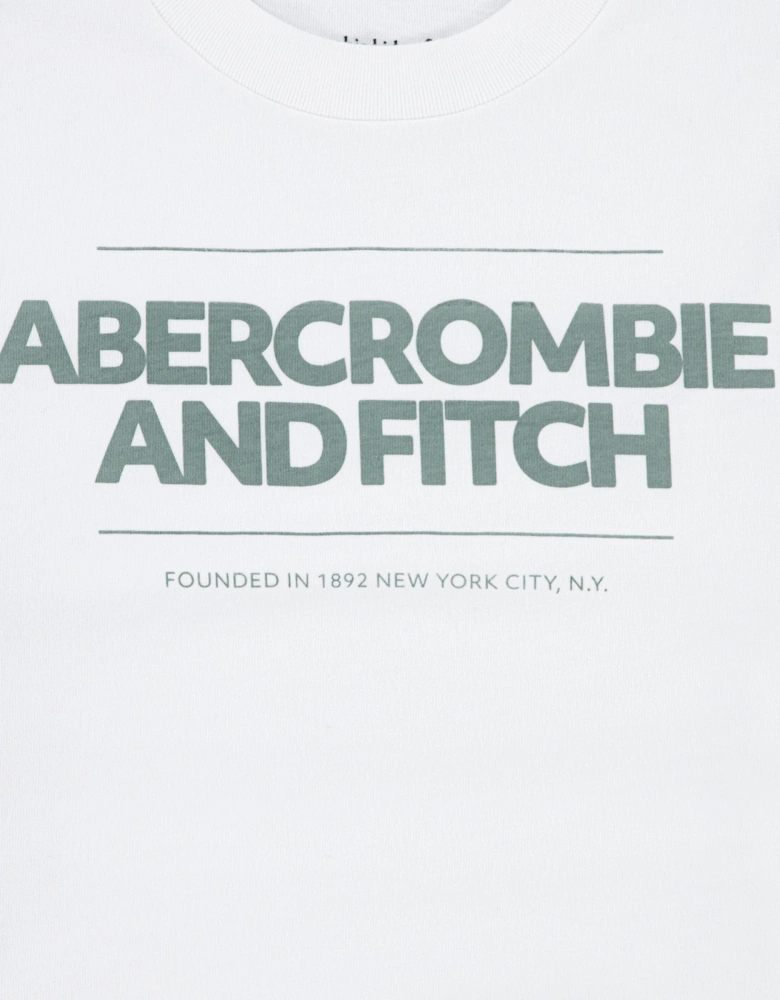 Boys Cinder Block T-Shirt in White