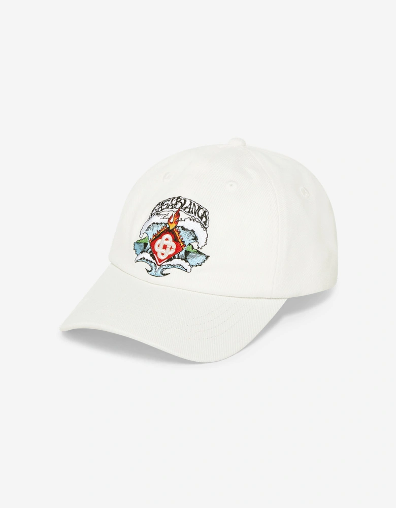 Kids Waves Cap in White