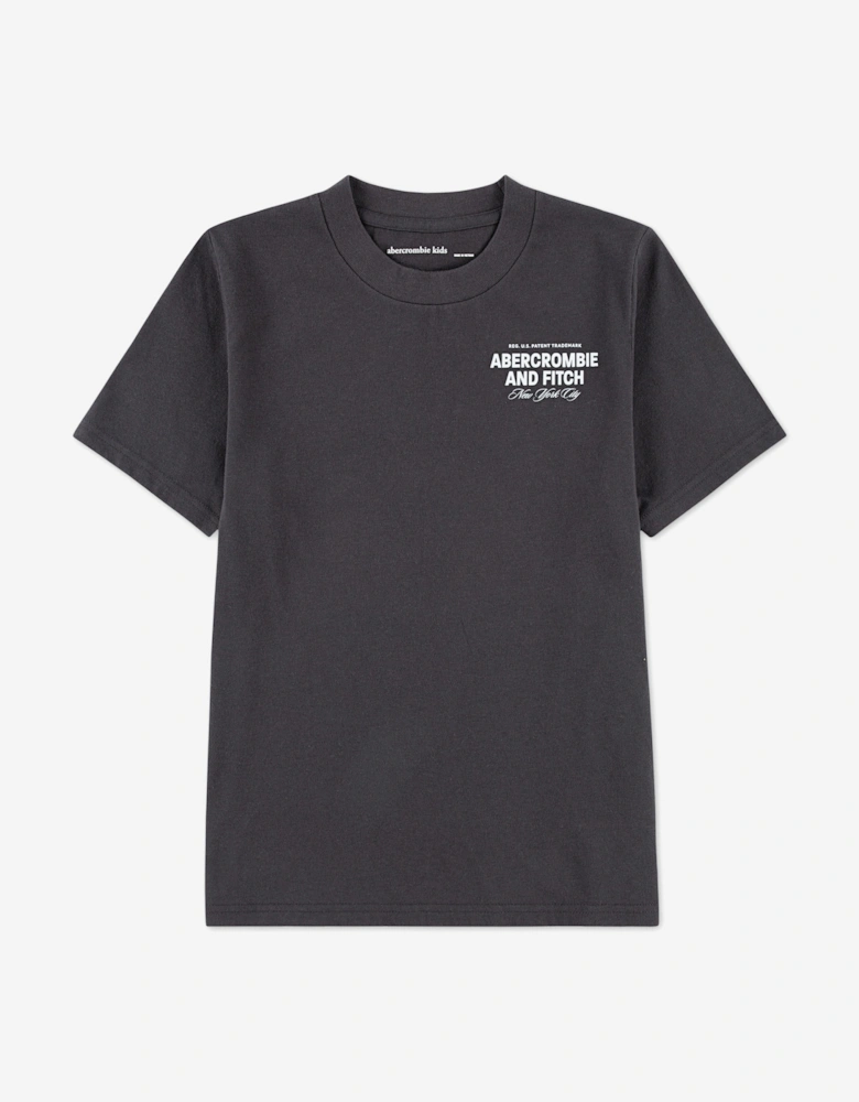 Boys City Stack T-Shirt in Black