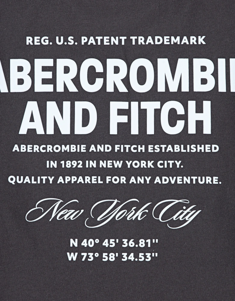 Boys City Stack T-Shirt in Black