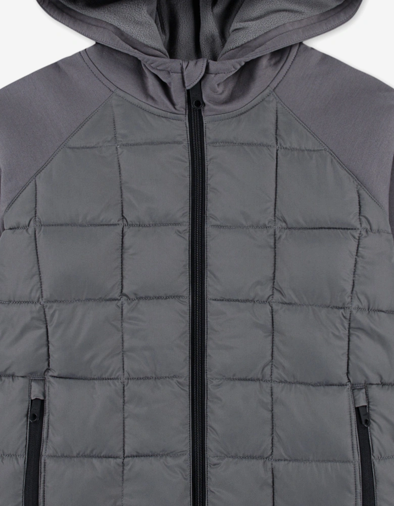 Boys Lightweight Hybrid Jacket in Grey