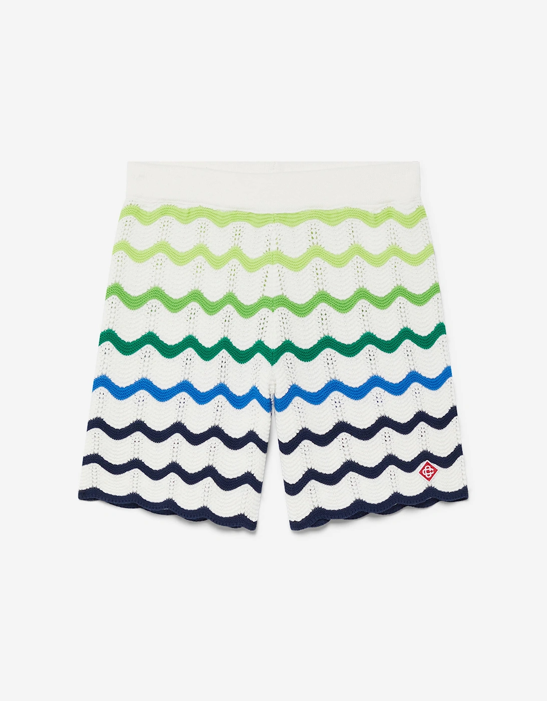 Boys Wave Knit Shorts in Multicolour, 6 of 5