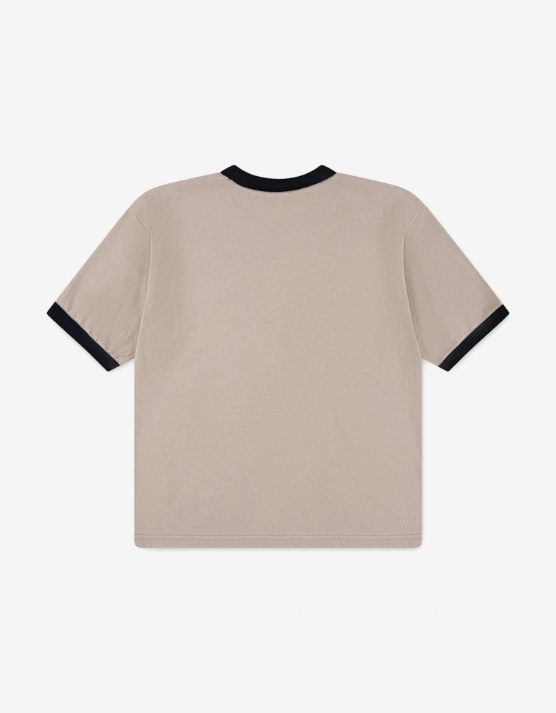 Boys Ringer T-Shirt in Beige