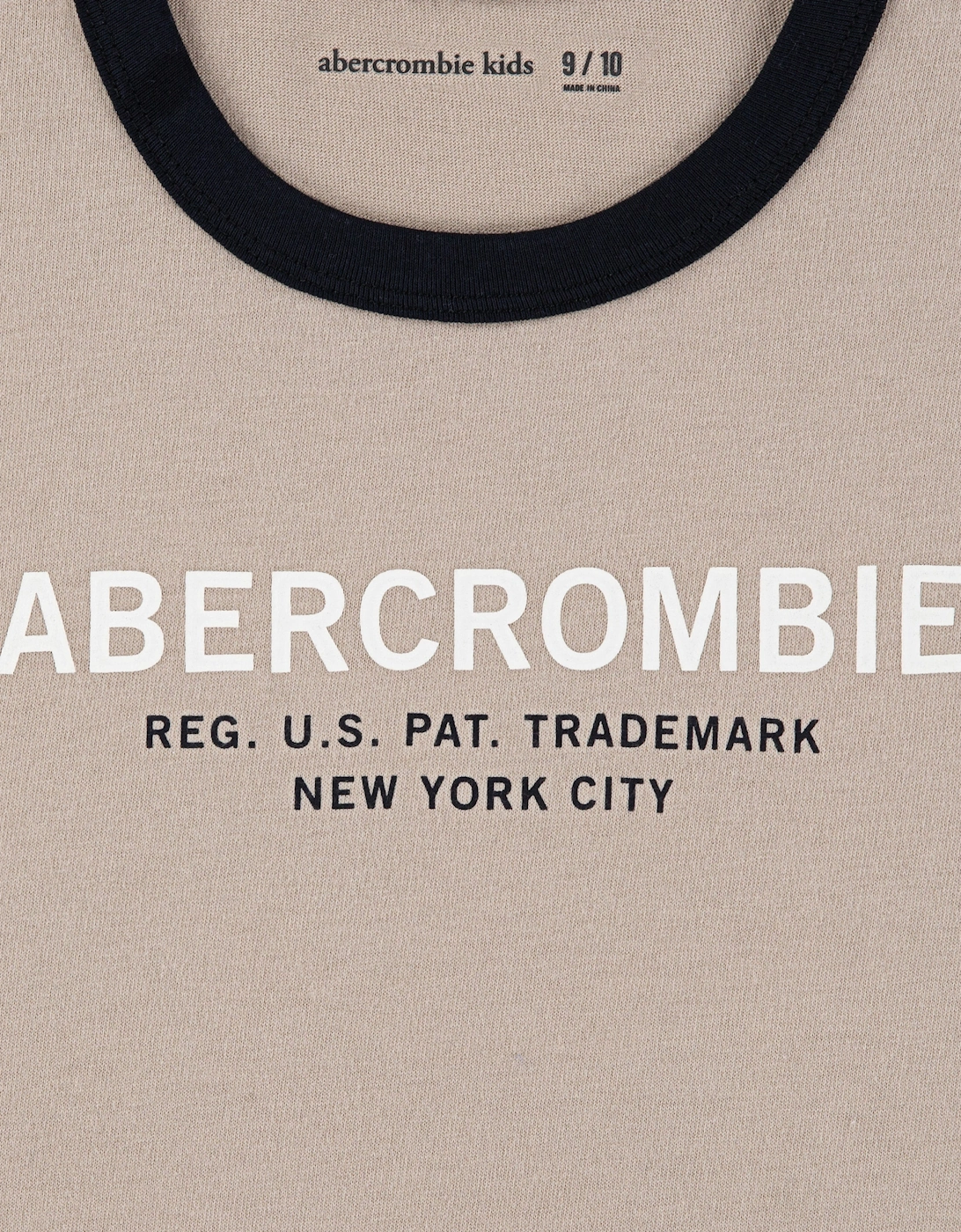 Boys Ringer T-Shirt in Beige