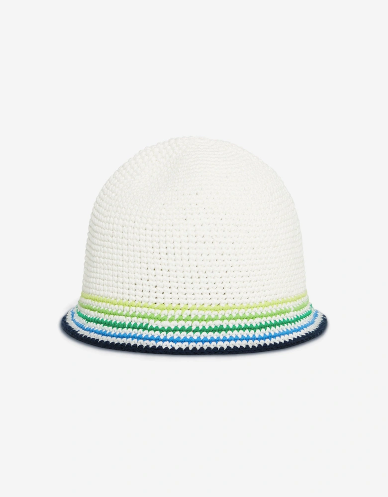 Kids Crochet Hat in White