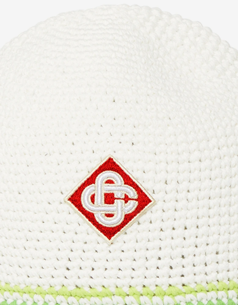 Kids Crochet Hat in White