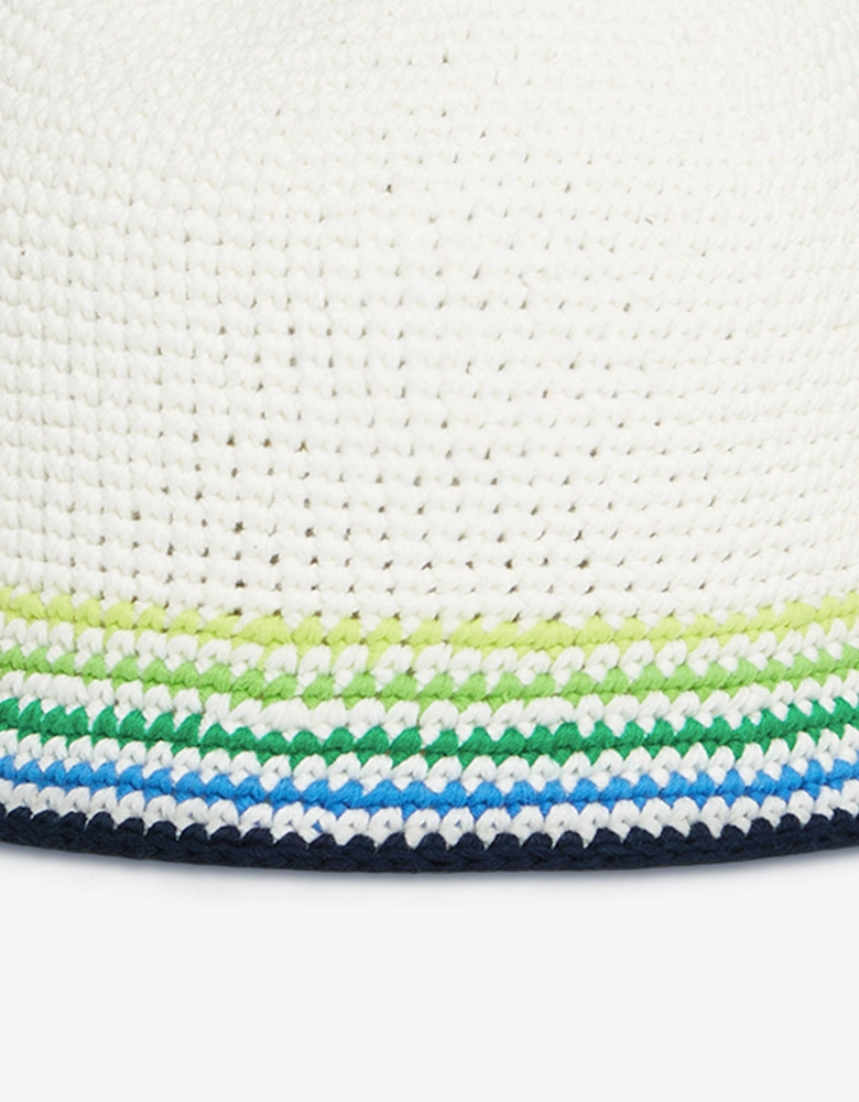 Kids Crochet Hat in White