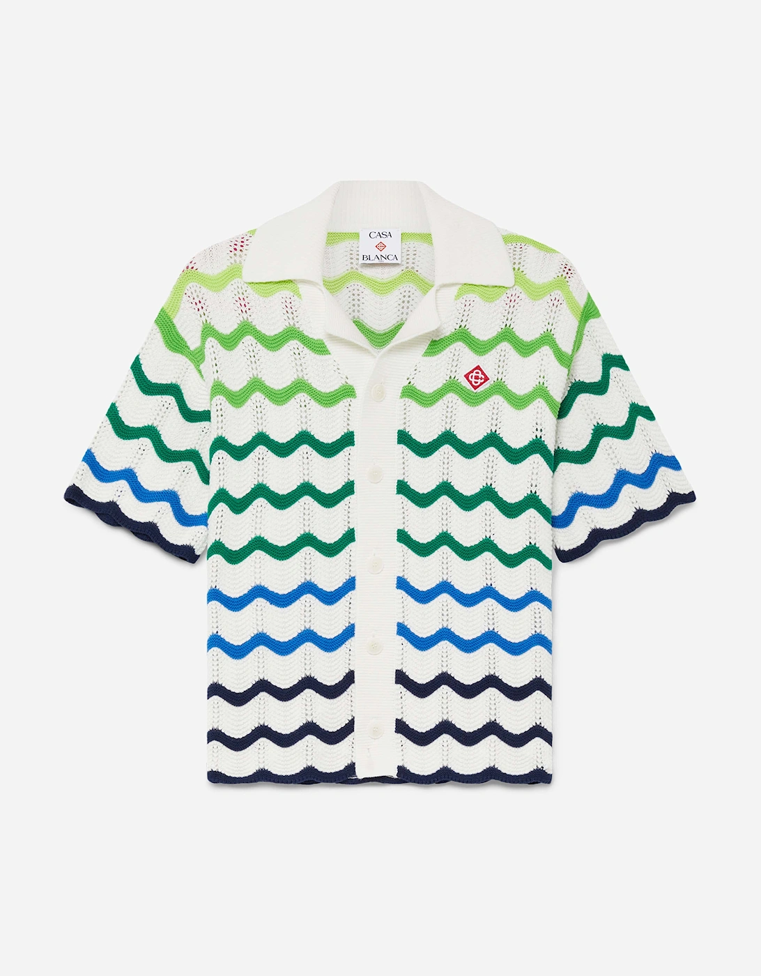 Boys Wave Knit Shirt in Multicolour, 6 of 5