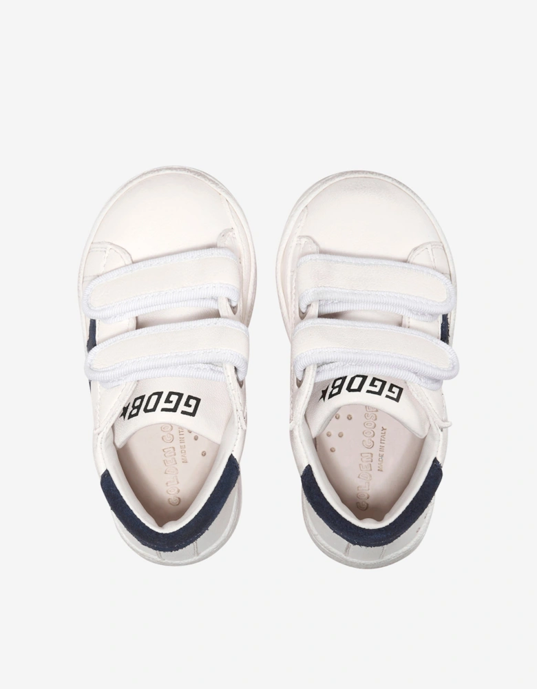 June Leather Star Trainers in White