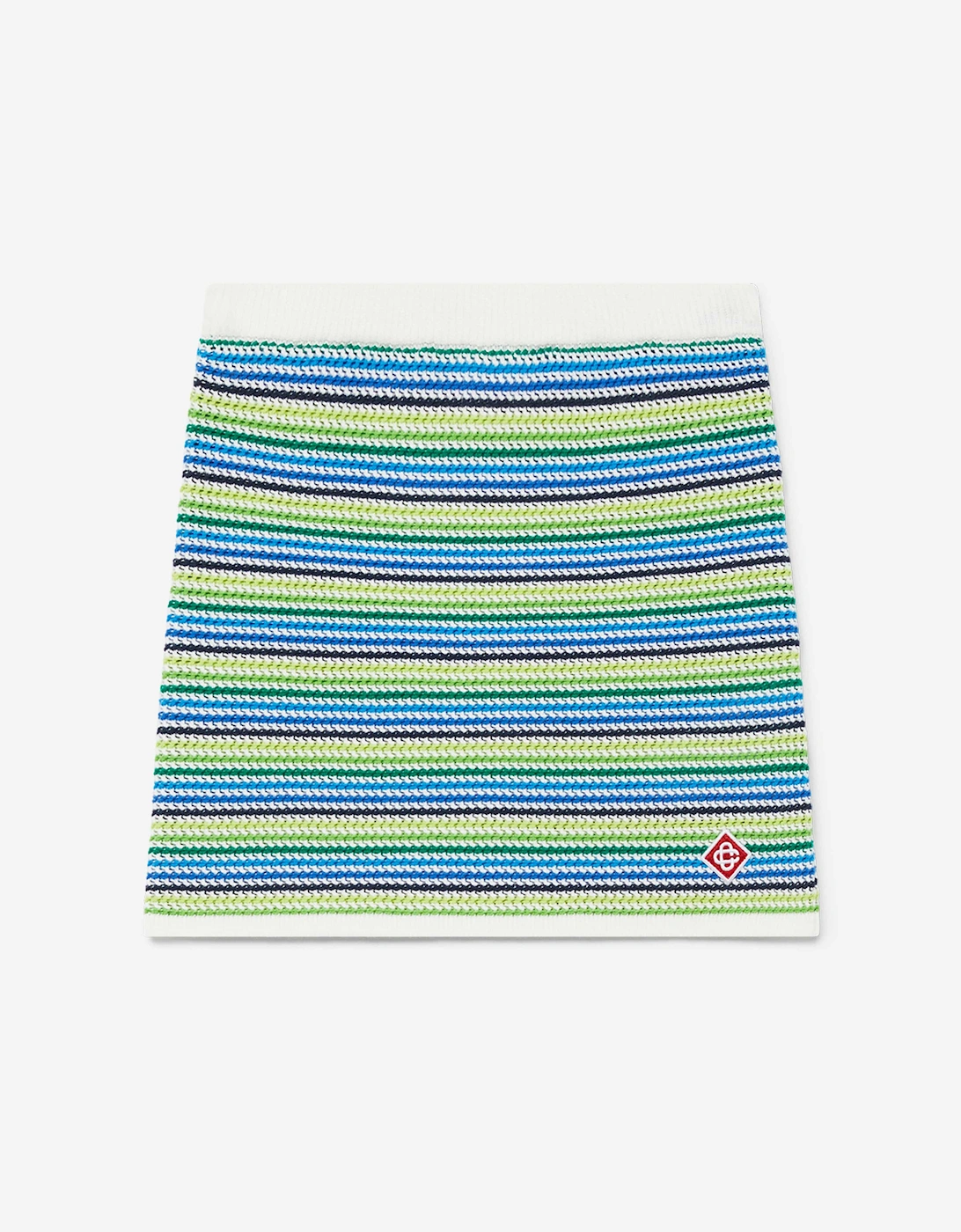 Casablanca Casablanca Girls Striped Skirt in Green
