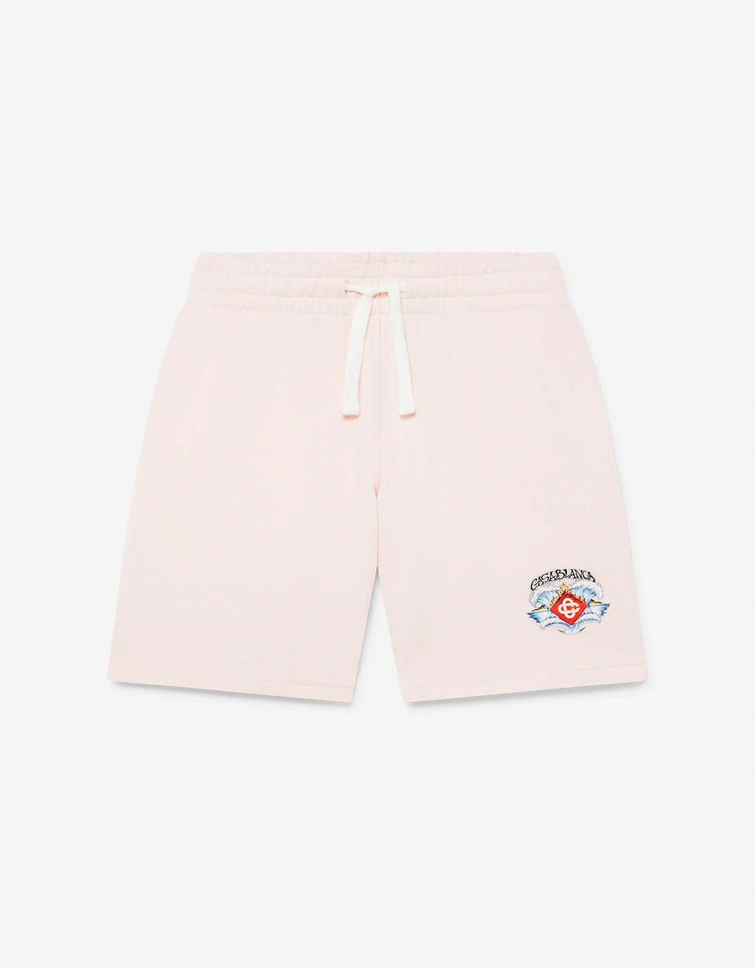 Girls Waves Sweat Shorts in Pink, 5 of 4