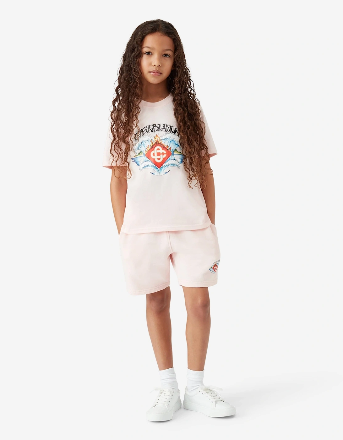 Girls Waves T-Shirt in Pink