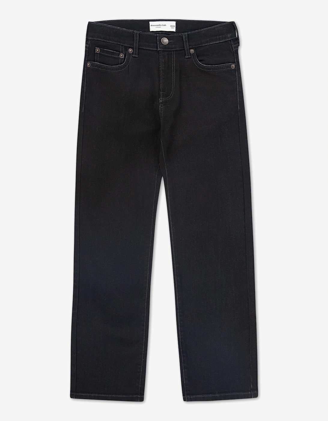 Abercrombie & Fitch Boy's Abercrombie & Fitch Boys Straight Fit Jeans in Black