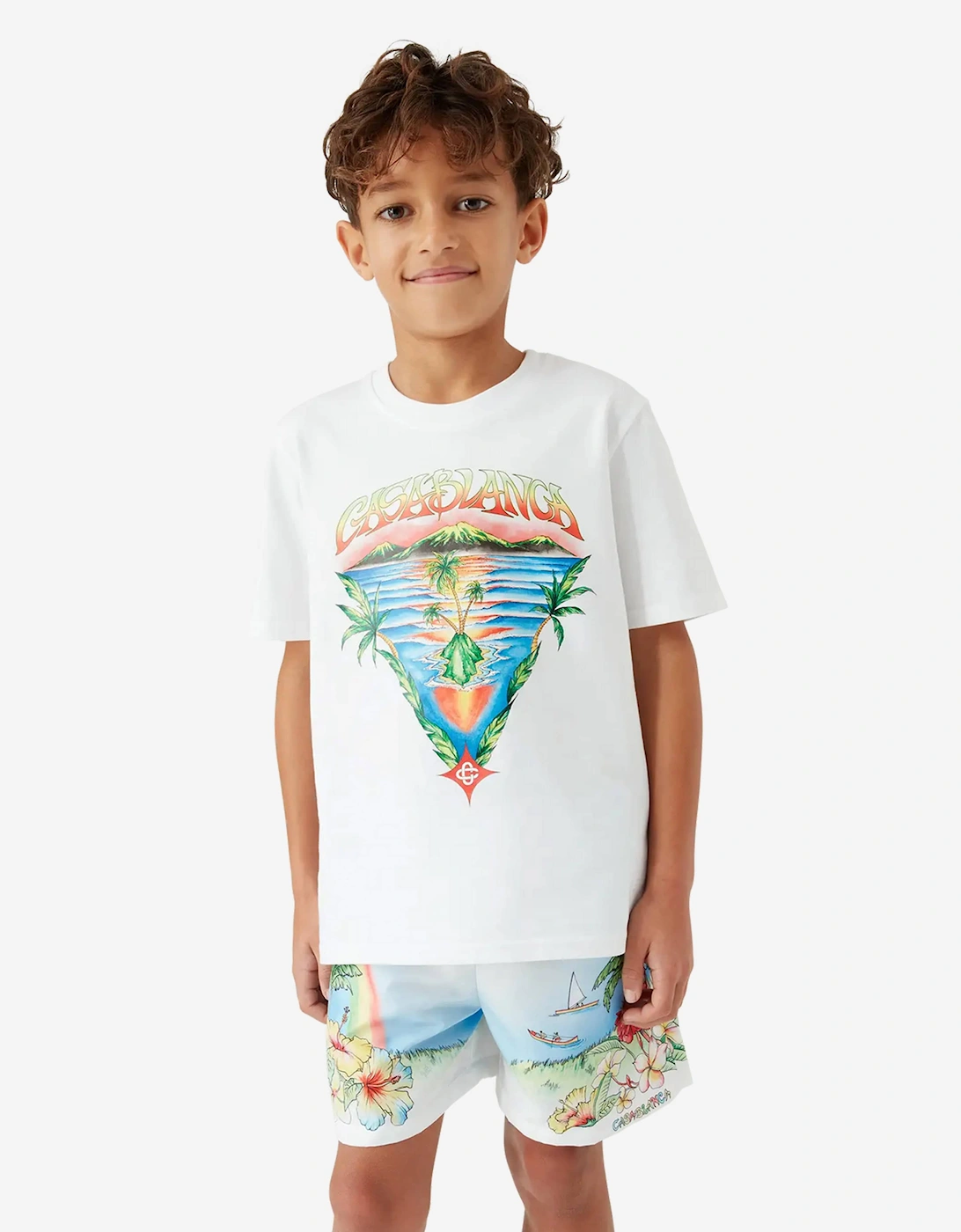 Kids Innocence Triangle T-Shirt in White