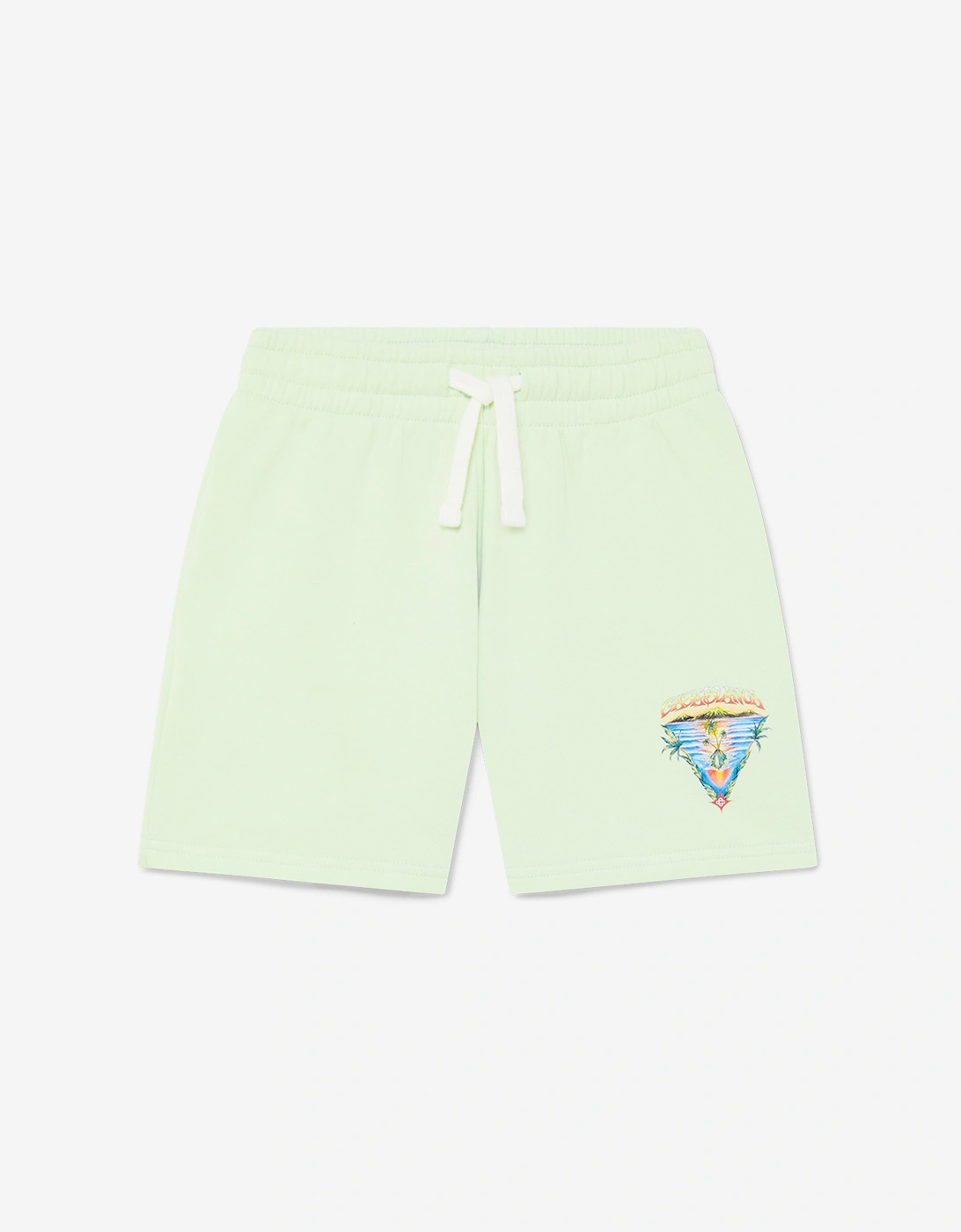Kids Innocence Triangle Sweat Shorts in Green, 5 of 4