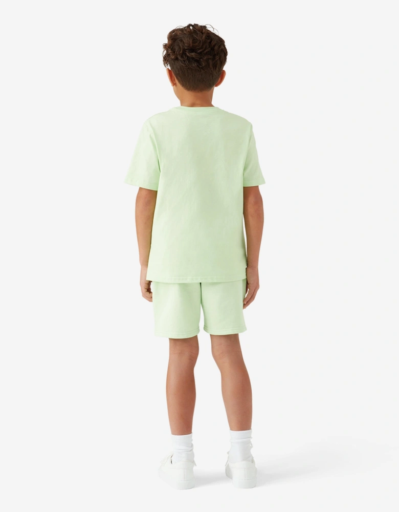 Kids Innocence Triangle Sweat Shorts in Green