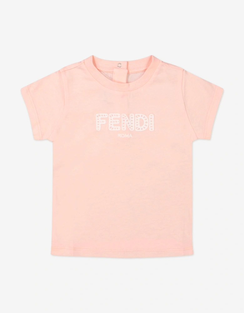 Baby Girls Logo T-Shirt in Pink