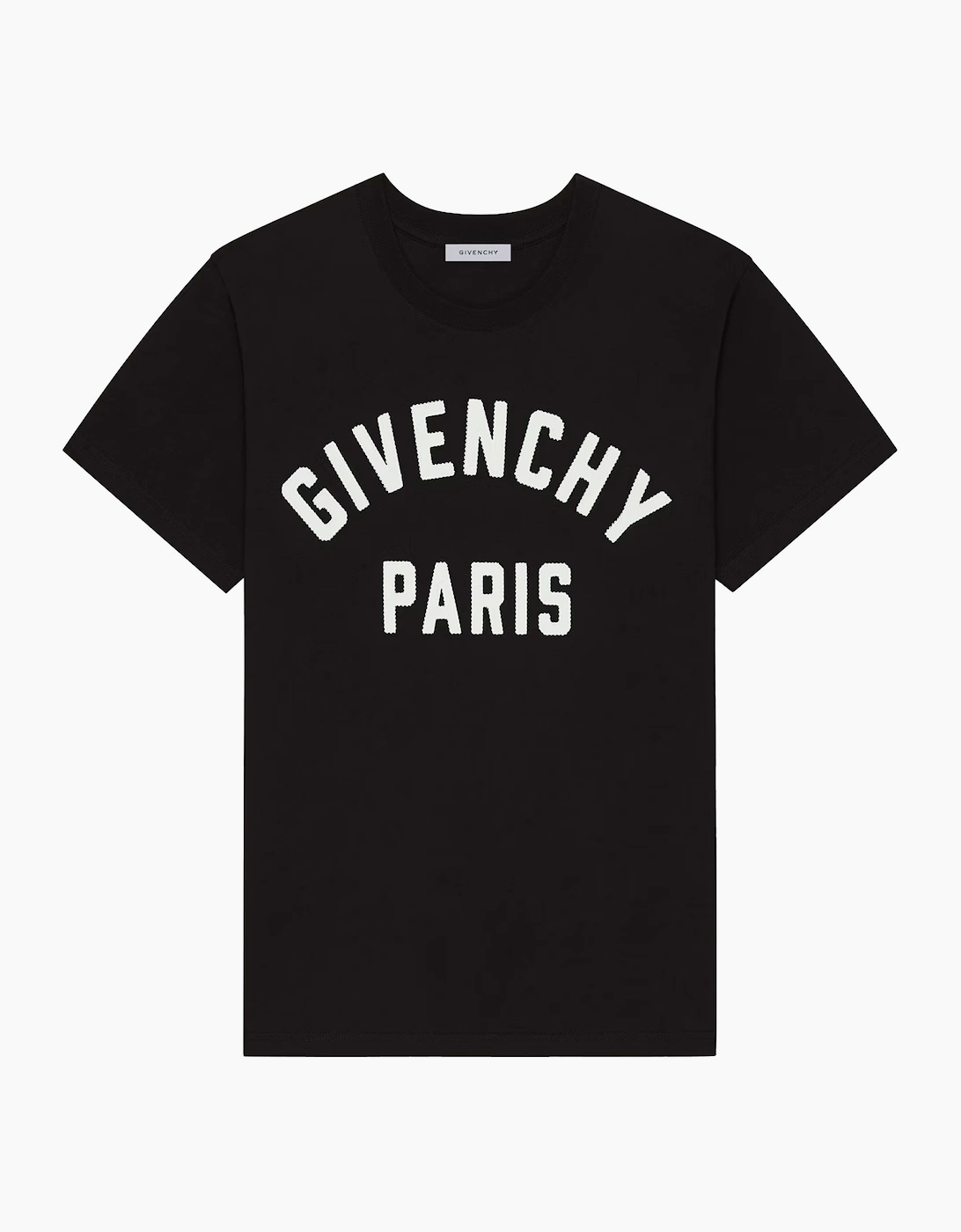 Givenchy Givenchy Men's Embroidered Logo T-shirt Black