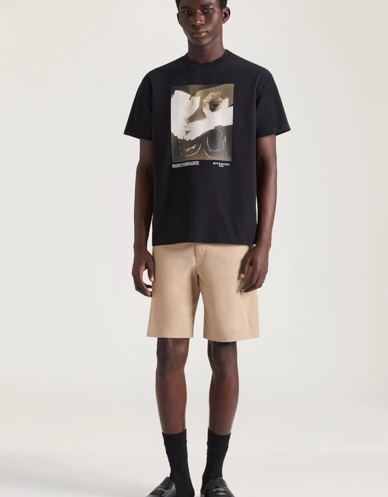 BEANDED COTTON SHORTS