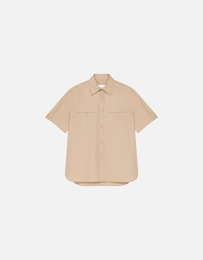 BRANDED COTTON SS SHIRT