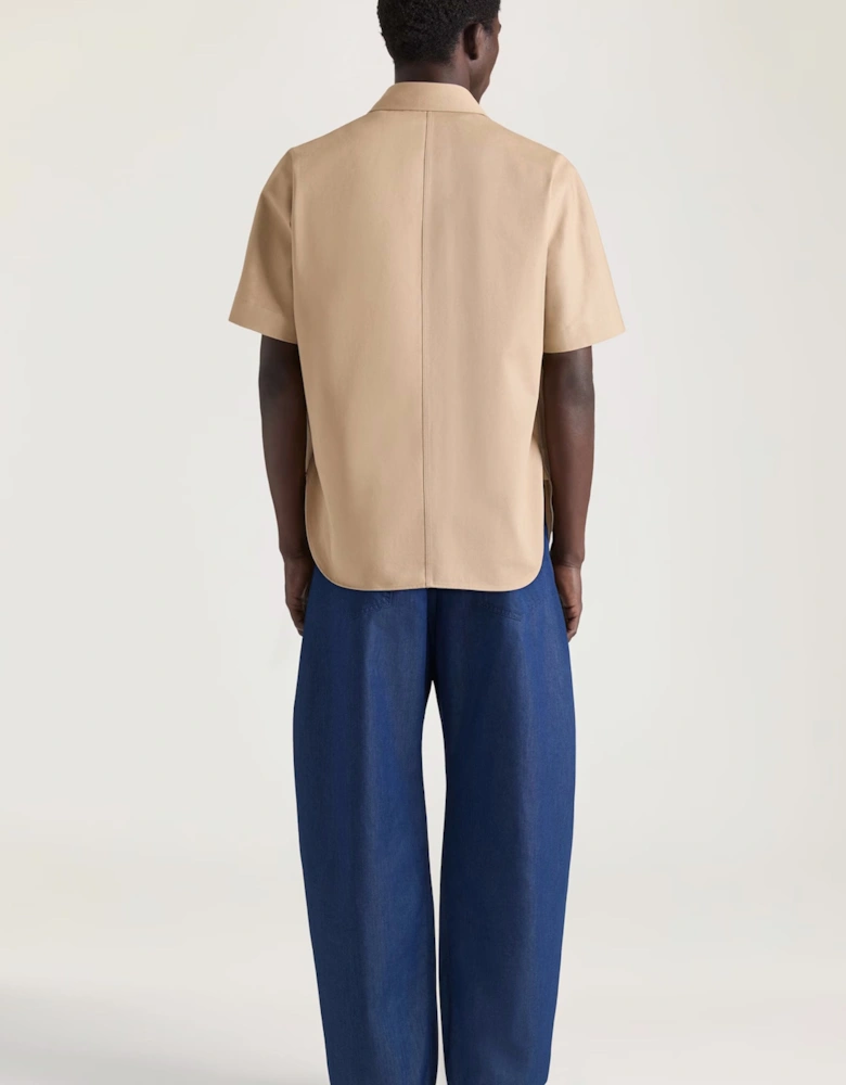 BRANDED COTTON SS SHIRT