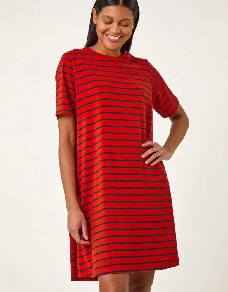Stripe Stretch T-Shirt Dress